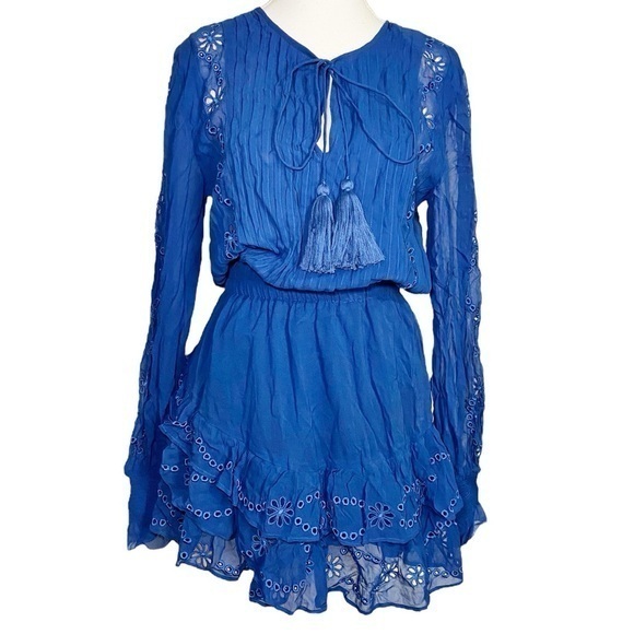 Karina Grimaldi Dresses & Skirts - Karina Grimaldi Linda Embellished Mini Dress in Blue NWT